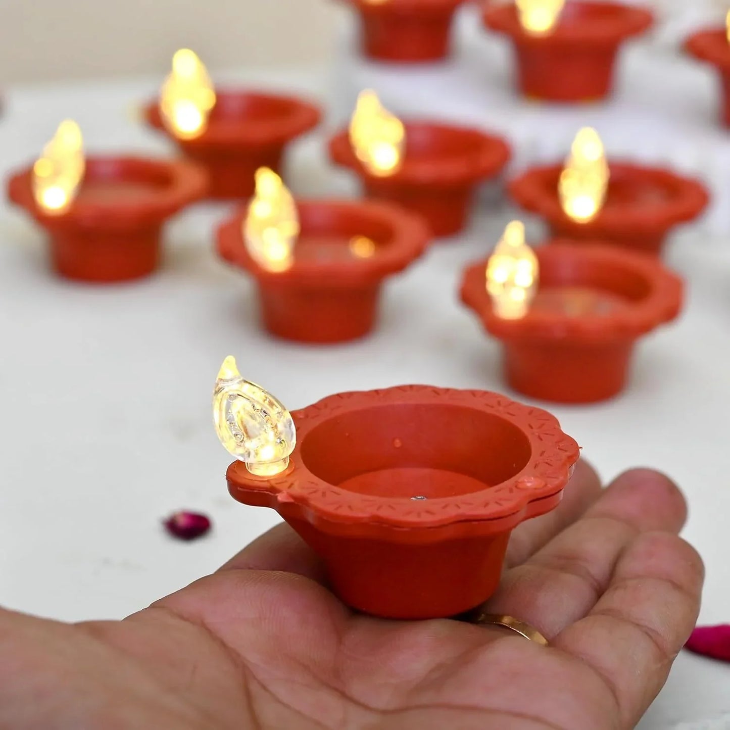 ✨ LED Light Water Sensor Diyas™  (Pack of 18)